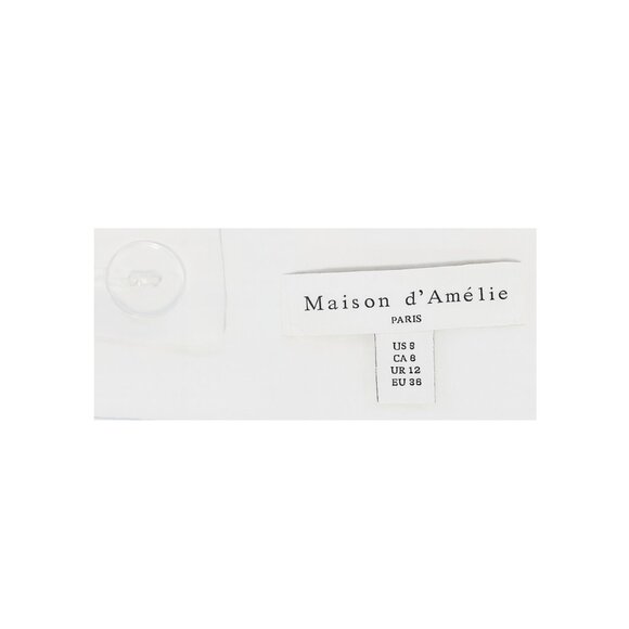 ✨ Maison d'Amélie Paris Ivory Tweed Mini Skirt Size US 8 (EU 38) Pre-owned - Picture 4 of 6